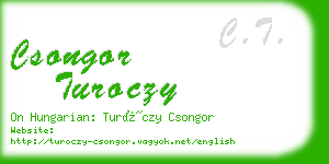 csongor turoczy business card